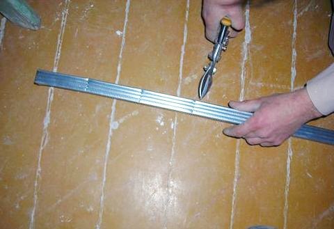 Изгиб профиля для монтажа полукруга