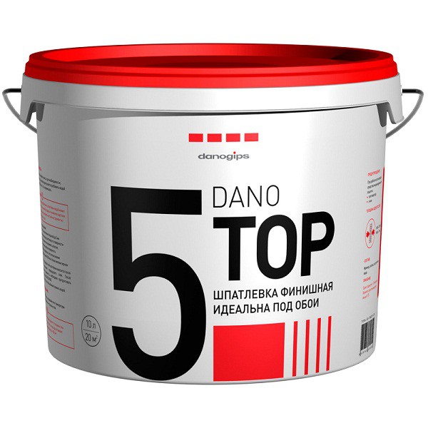 Шпатлевка финишная полимерная Danogips Dano Top 5 10 л