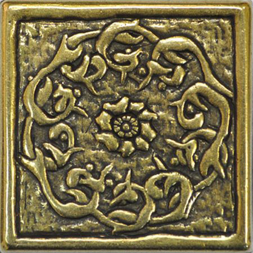 Плитка Absolut Keramika Moneli Decor Flor Shined Brass MD1161