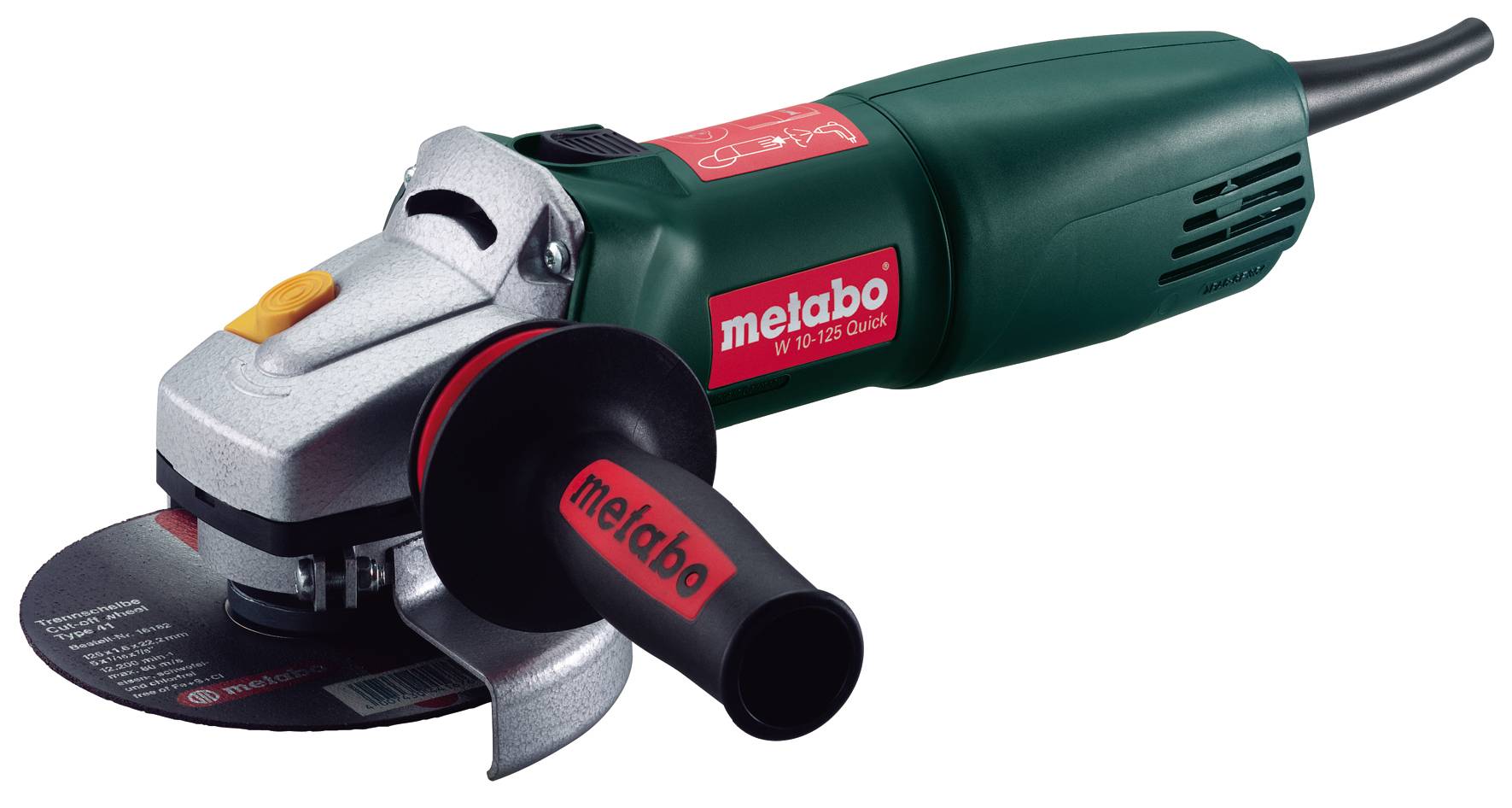 УШМ 150мм Metabo W 12-150 Quick 1250вт,3.8Нм (болгарка)