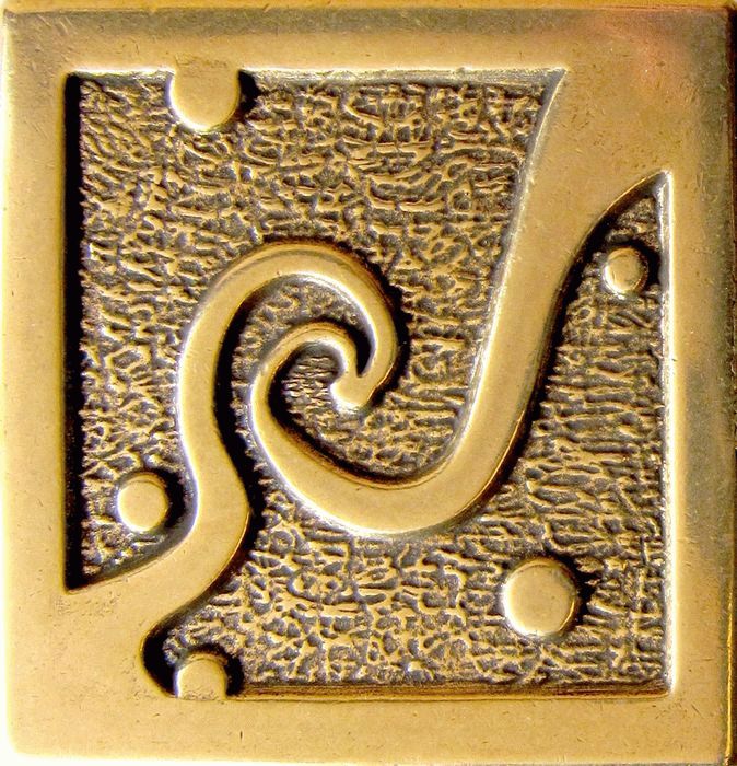 Плитка Absolut Keramika Moneli Decor Ola Shined Brass MD1220