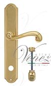 Дверная ручка Venezia на планке PL02 мод. Carnevale (полир. латунь) сантехническая
