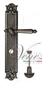 Дверная ручка Venezia на планке PL97 мод. Pellestrina (ант. серебро) сантехническая