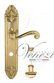 Дверная ручка Venezia на планке PL90 мод. Carnevale (полир. латунь) сантехническая