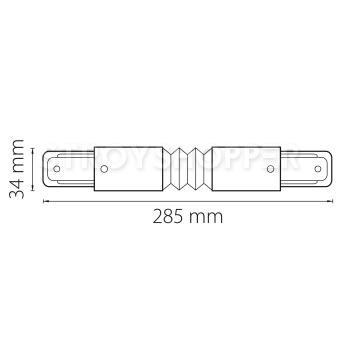 Соединитель регулируемый гибкий однофазный Lightstar Barra 502159