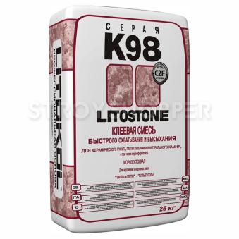 Клей для плитки Litokol Litostone K98 серый 25 кг