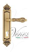 Дверная ручка Venezia на планке PL96 мод. Monte Cristo (франц. золото) под цилиндр