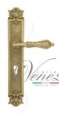 Дверная ручка Venezia на планке PL97 мод. Monte Cristo (полир. латунь) под цилиндр