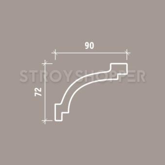 1.50.106 Европласт потолочный карниз без орнамента