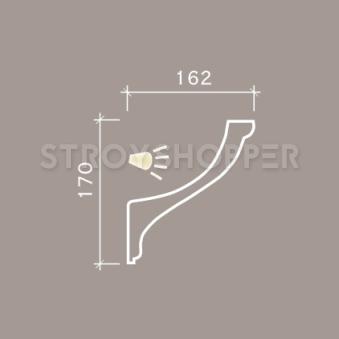 1.50.222 Европласт карниз для скрытого освещения