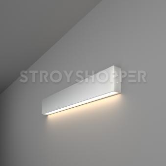 Линейный светодиодный накладной односторонний светильник 53см 10Вт 4200К матовое серебро 101-100-30-