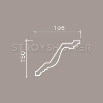 1.50.134 флекс Европласт Потолочный карниз, гибкий