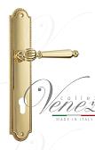 Дверная ручка Venezia на планке PL98 мод. Pellestrina (полир. латунь) под цилиндр