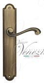 Дверная ручка Venezia на планке PL98 мод. Vivaldi (мат. бронза) проходная