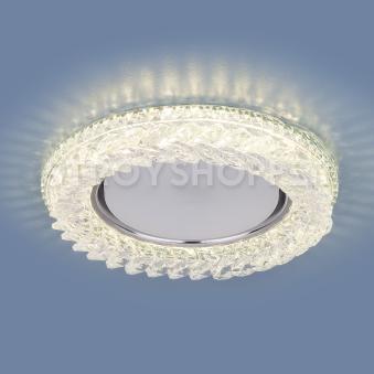 Встраиваемый точечный светильник с LED подсветкой 3024 GX53 CL прозрачный