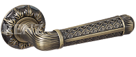 Дверная ручка RENZ мод. Альбино (бронза матовая античная) DH 63-10 MAB