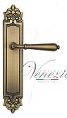 Дверная ручка Venezia на планке PL96 мод. Classic (мат. бронза) проходная