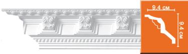 Плинтус с орнаментом Decomaster 95338 (размер 94х94х2400)