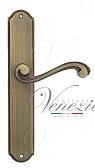Дверная ручка Venezia на планке PL02 мод. Vivaldi (мат. бронза) проходная
