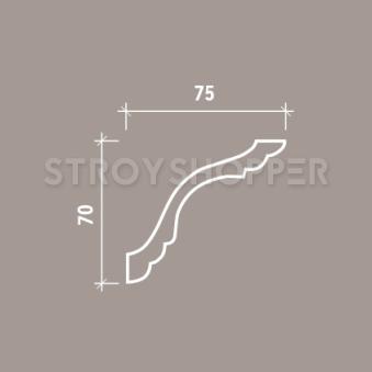 1.50.102 флекс Европласт потолочный карниз, гибкий