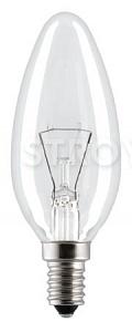 Лампа эл. накаливания миньон "свеча" 60 Вт Е14 прозрачная