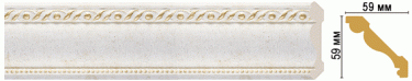 Цветной карниз Decomaster 123-40 (размер 59х59х2400)