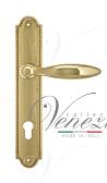 Дверная ручка Venezia на планке PL98 мод. Maggiore (полир. латунь) под цилиндр