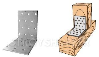 Крепежный уголок 100х100, ширина 60мм