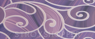 Декор Gracia Ceramica Arabeski purple 25х60