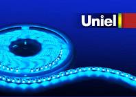 Светодиодная лента Uniel 12 V открытые ULS-3528-120LED/m-8mm-IP20-DC12V-9,6W/m-5M-BLUE Светодиодная лента Uniel 12 V открытые ULS-3528-120LED/m-8mm-IP20-DC12V-9,6W/m-5M-BLUE
