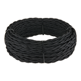 Ретро кабель витой 3х2,5 (черный) Ретро кабель витой 3х2,5 (черный)