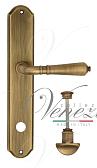 Дверная ручка Venezia на планке PL02 мод. Vignole (мат. бронза) сантехническая