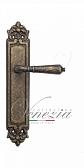 Дверная ручка Venezia на планке PL96 мод. Vignole (ант. бронза) проходная