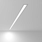 Линейный светодиодный встраиваемый светильник 128см 25Вт 6500К матовое серебро 101-300-128