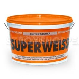 Краска водоэмульсионная "SUPERWEISS", 3кг