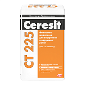 Шпатлевка финишная цементная Ceresit CT 225 белая 25 кг