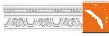 Плинтус с орнаментом Decomaster 95769 (размер 90х70х2400)