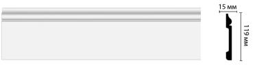 Плинтус напольный Decomaster D004 (119х15х2000мм)