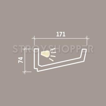 1.50.212 Европласт карниз для скрытого освещения