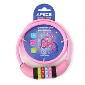 Велосипедный замок Apecs PD-82-65CM-CODE-PINK (кодовый)