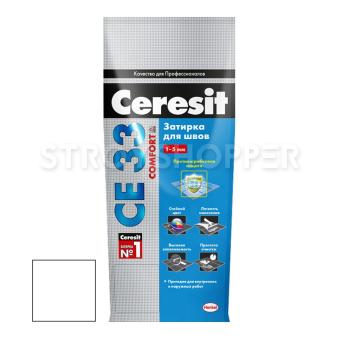 Затирка для узких швов Ceresit СЕ33 Comfort белая 5 кг