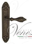 Дверная ручка Venezia на планке PL90 мод. Anafesto (ант. бронза) проходная