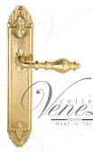 Дверная ручка Venezia на планке PL90 мод. Gifestion (полир. латунь) проходная