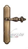 Дверная ручка Venezia на планке PL98 мод. Lucrecia (мат. бронза) проходная