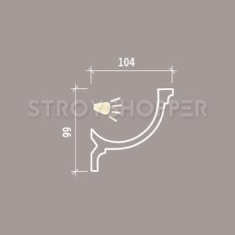 1.50.261 Европласт, карниз для скрытого освещения