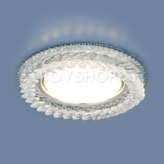 Встраиваемый точечный светильник с LED подсветкой 3024 GX53 CL прозрачный