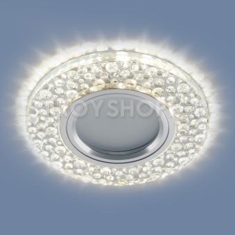 Встраиваемый точечный светильник с LED подсветкой 2224 MR16 CL прозрачный