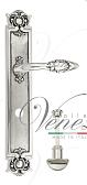 Дверная ручка Venezia на планке PL97 мод. Casanova (натур. серебро + чернение) сантехн