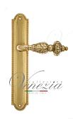 Дверная ручка Venezia на планке PL98 мод. Lucrecia (полир. латунь) проходная