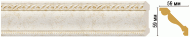 Цветной карниз Decomaster 123-41 (размер 59х59х2400)
